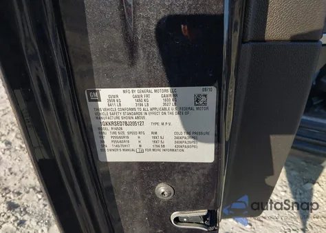 2011 GMC Acadia Slt-2 z USA, uszkodzony, nr VIN 1GKKRSED7BJ205127